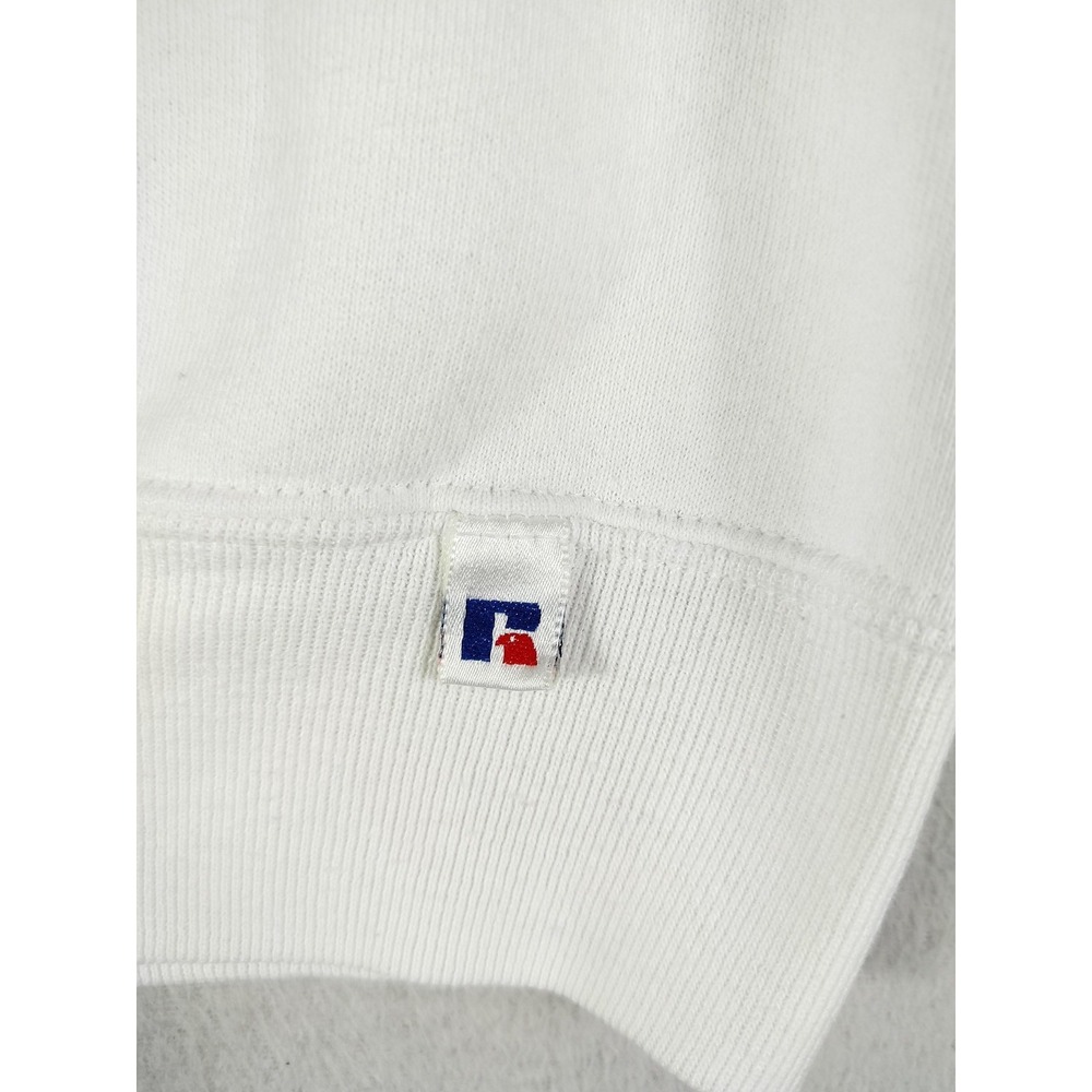 Vintage Russell‎ Athletic Blank Sweatshirt Mens Large White Crewneck Streetwear - Picture 5 of 9